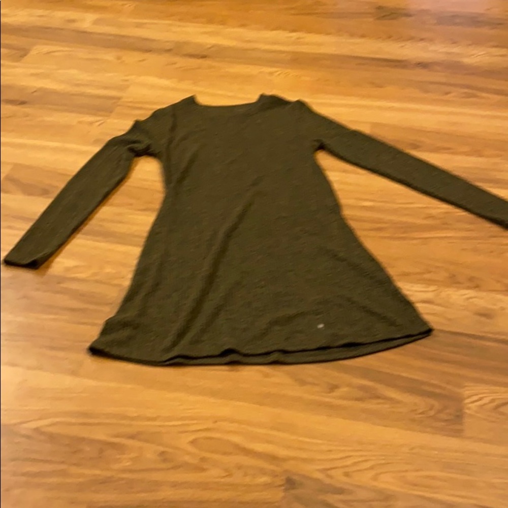 Green Ribbed Topshop Dress
